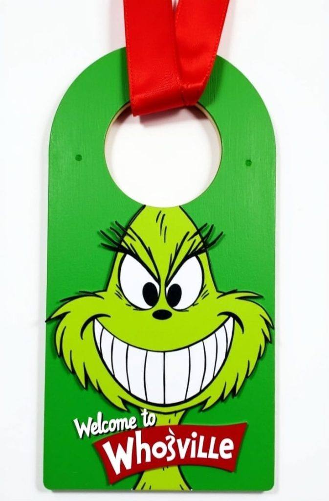 Grinch Heart Wreath