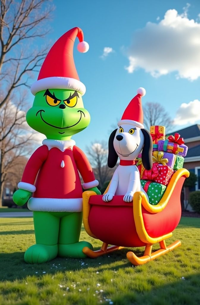 Grinch Inflatable Lawn Decor