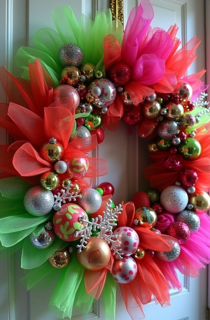 Grinch Ribbon Wreath