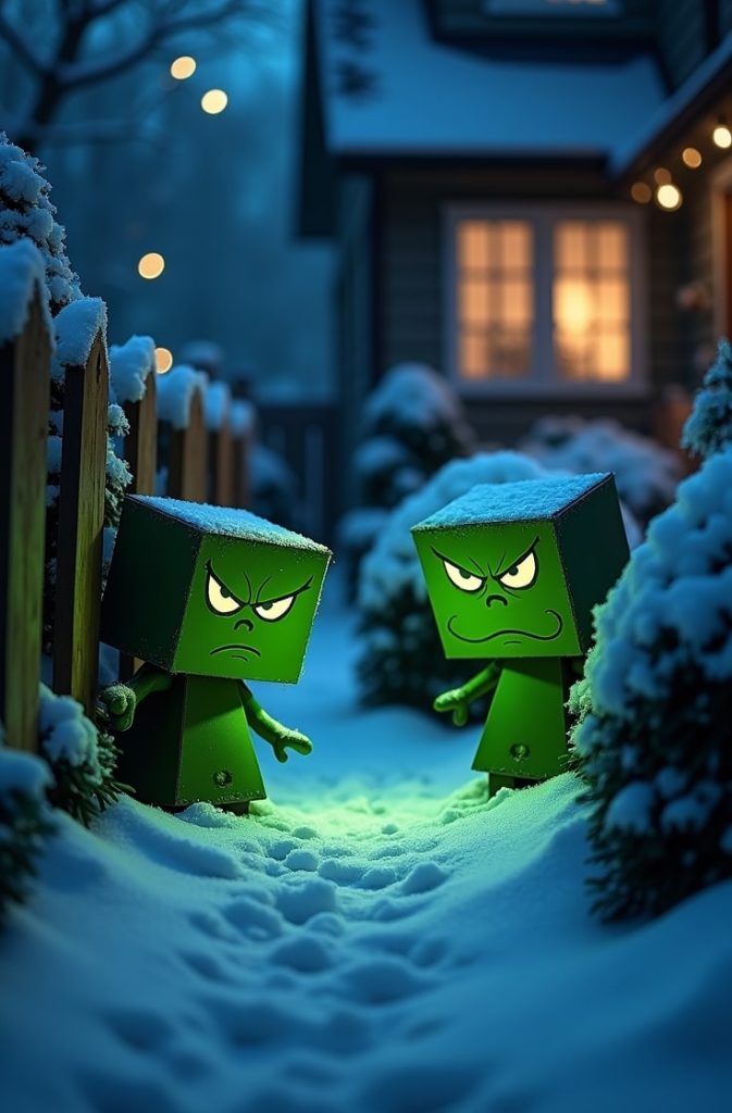 Grinch Silhouette Cutouts