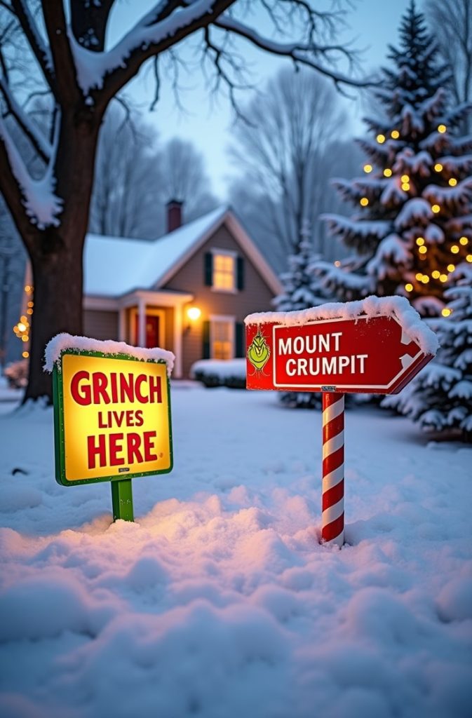 Grinch Yard Signs
