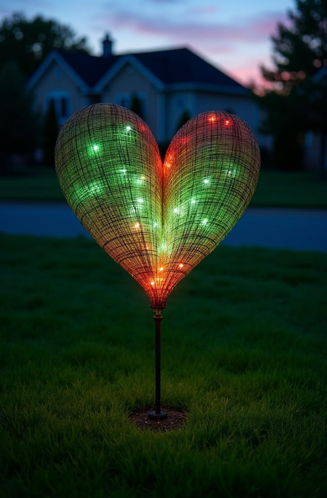 Light-Up Grinch Heart