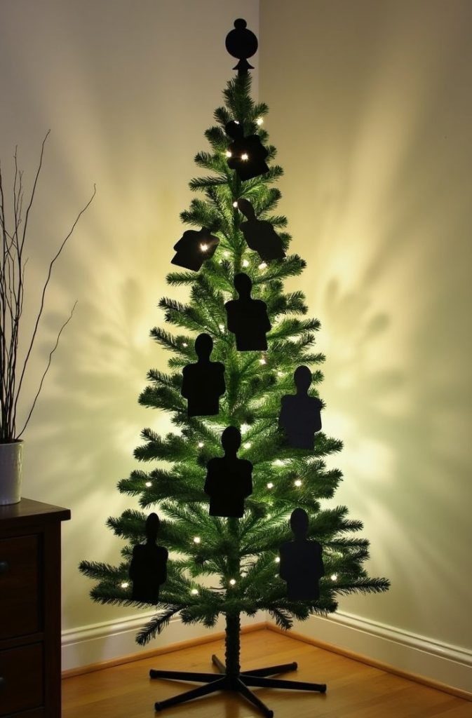 Minimalist Grinch Silhouette Tree