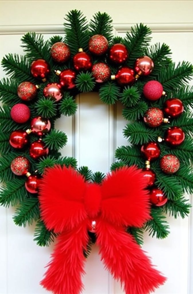 Minimalist Grinch Wreath