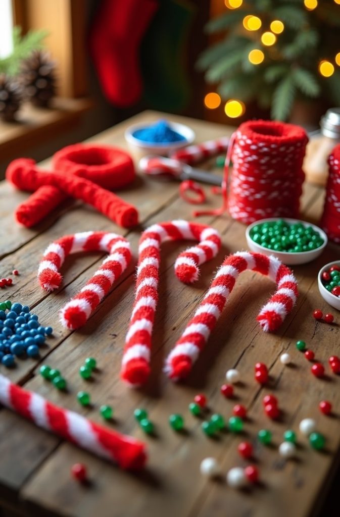 Pipe Cleaner Candy Canes