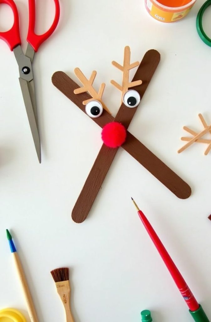 Popsicle Stick Reindeer
