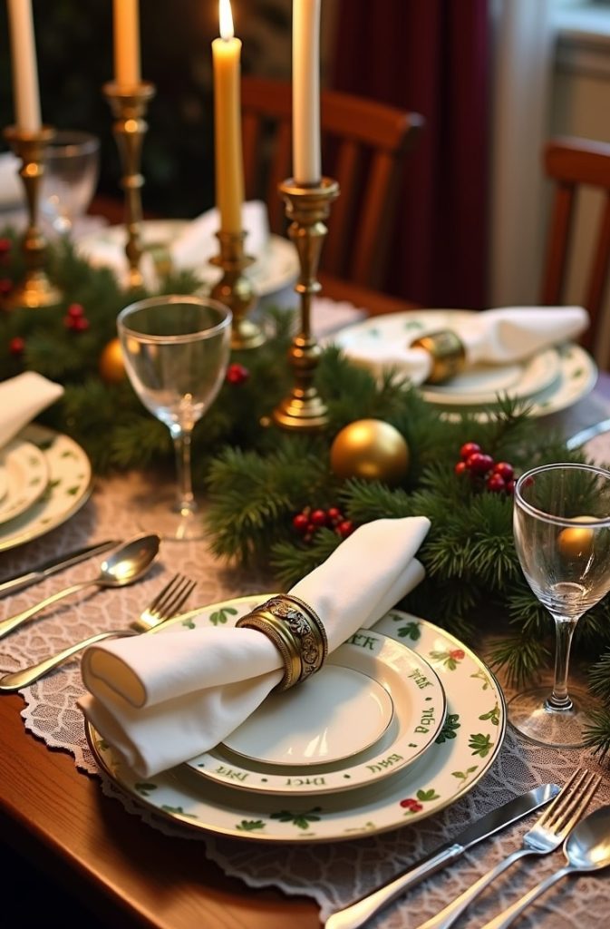 Retro Holiday Table Settings