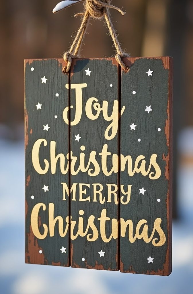 Rustic Wooden Sign