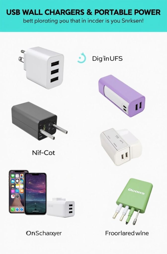 USB Wall Chargers & Portable Power