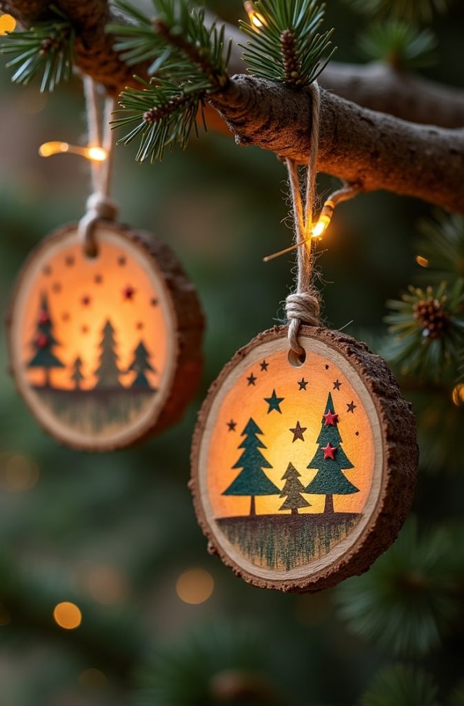Wooden Slice Ornaments