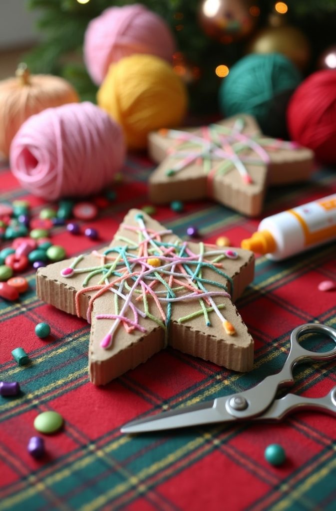 Yarn-Wrapped Ornaments