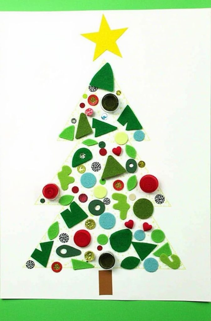 Christmas Tree Collage Craft