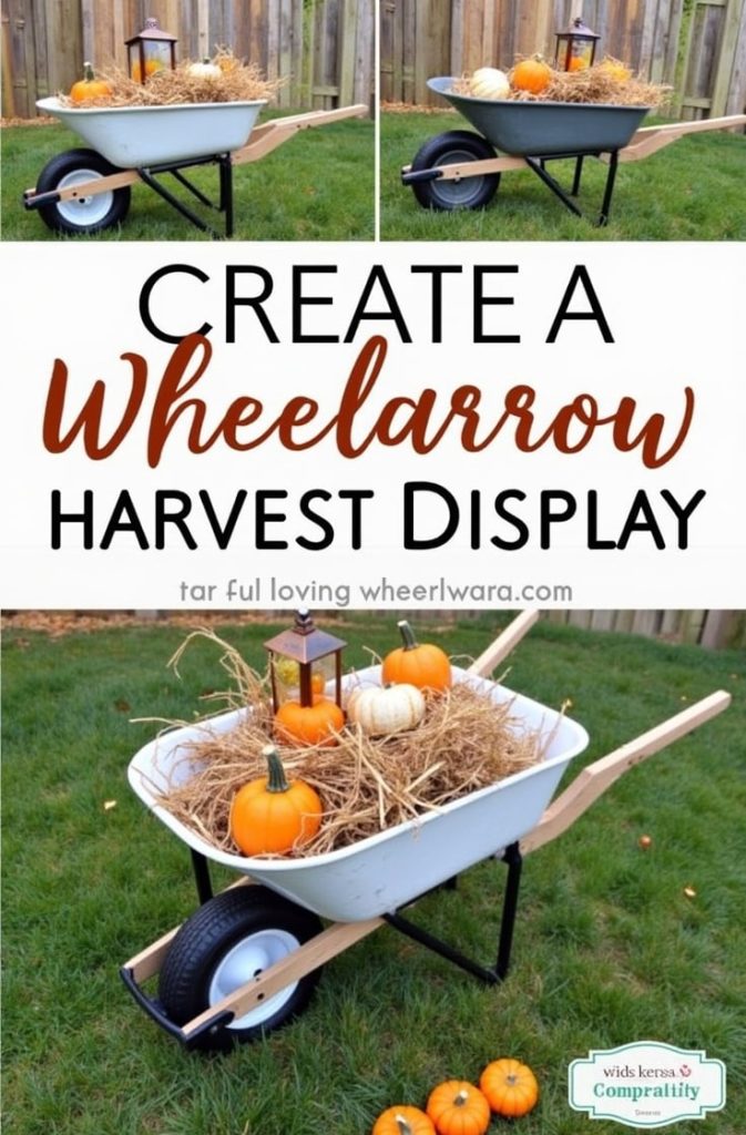 Create a Wheelbarrow Harvest Display
