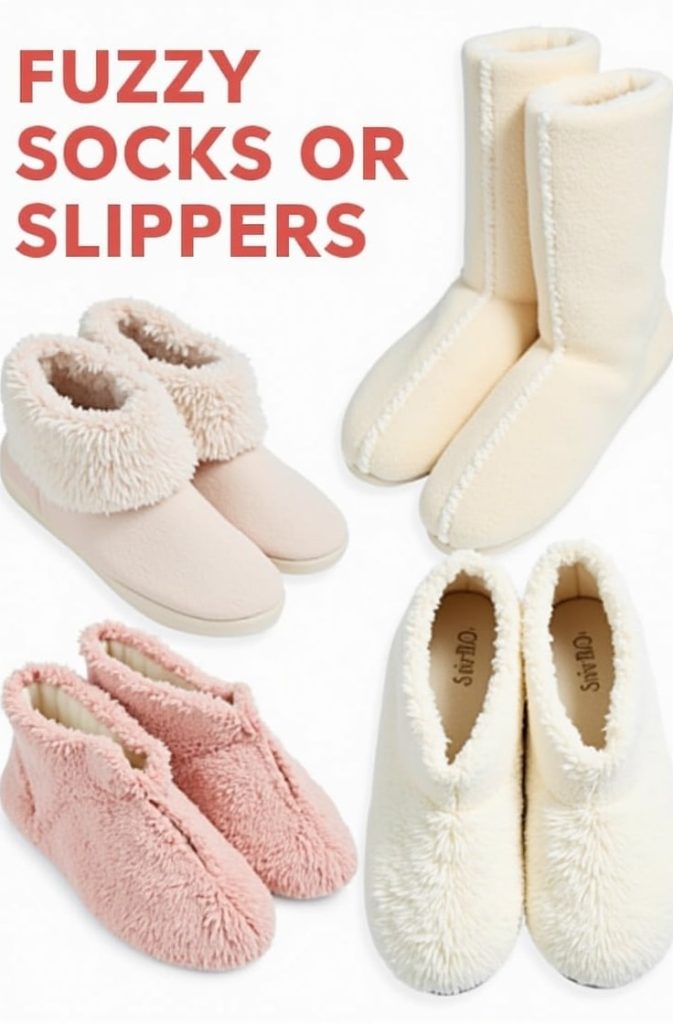 Fuzzy Socks or Slippers