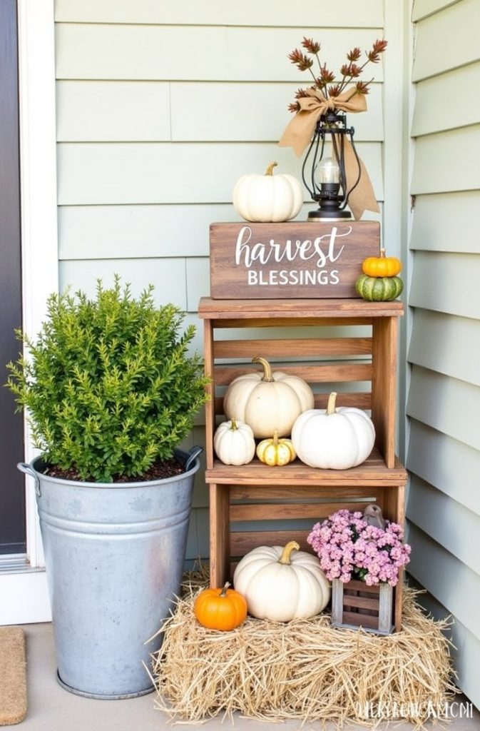 Go Farmhouse Chic with a Harvest Yard Display