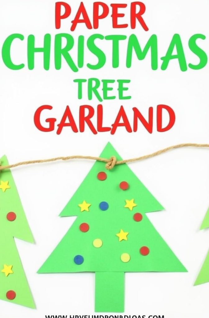 Paper Christmas Tree Garland – DIY Holiday Decorations Kids Can Make