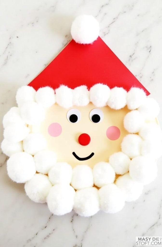 Paper Plate Santa Craft – Easy Christmas Craft for Kids