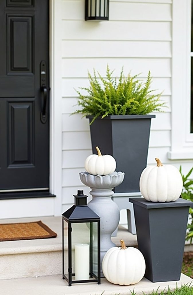 Try a Minimalist Autumn Yard Display
