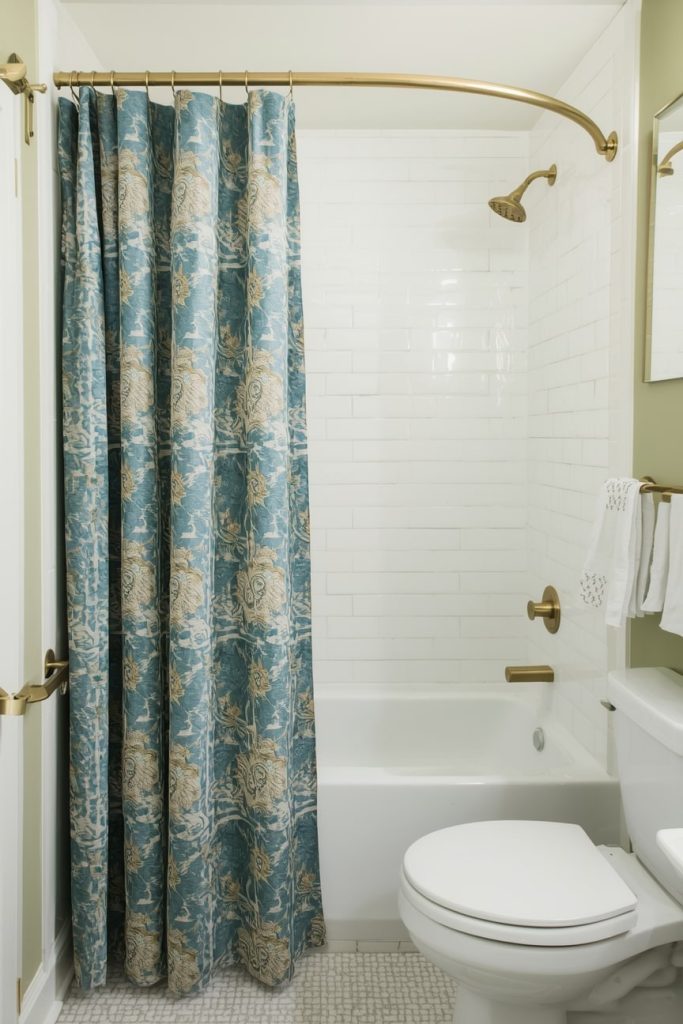Elevate the Shower Area by Raising the Shower Rod