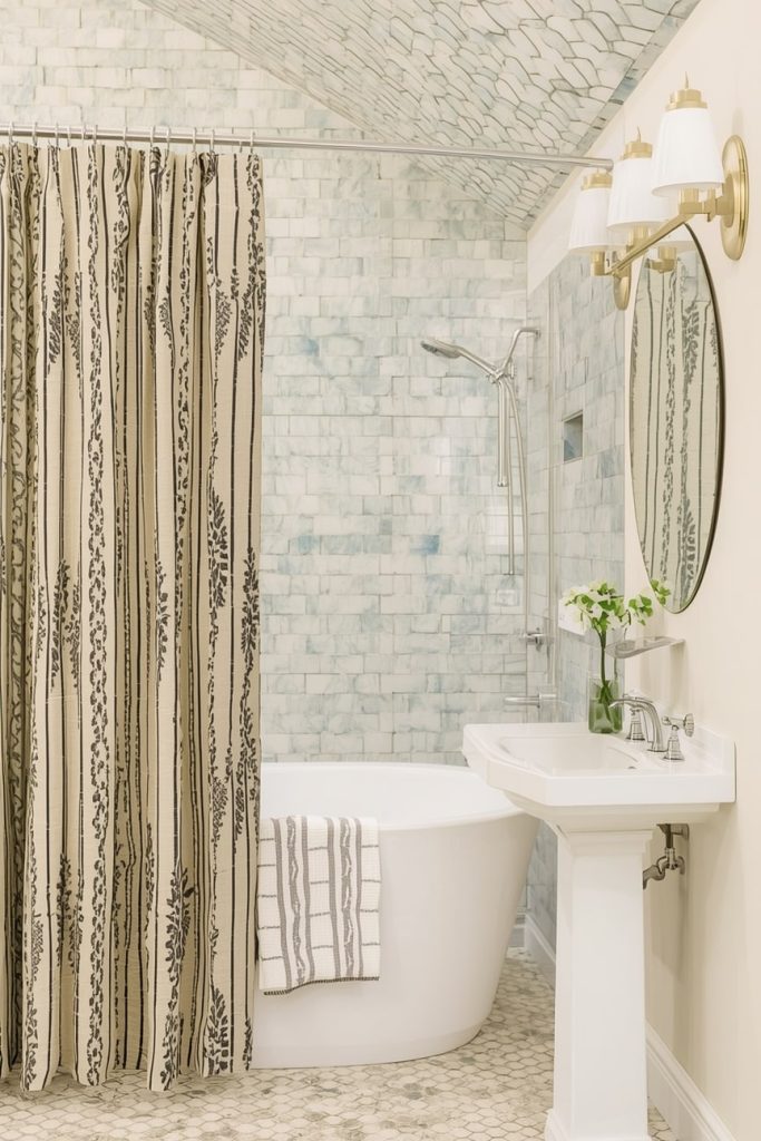 Raise Your Shower Curtain to the Ceiling