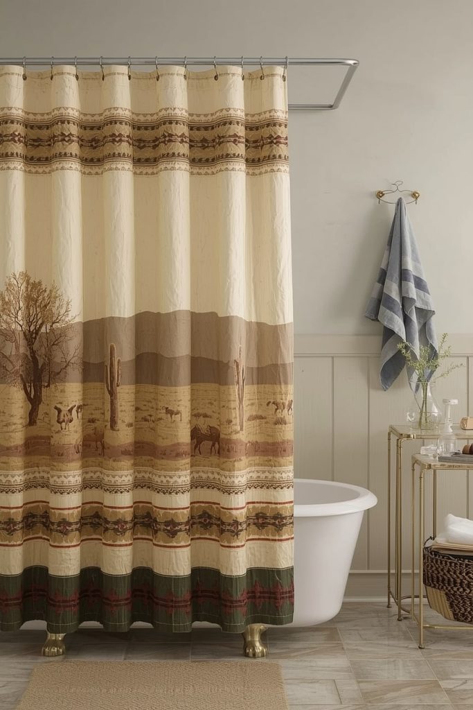  Statement Shower Curtain