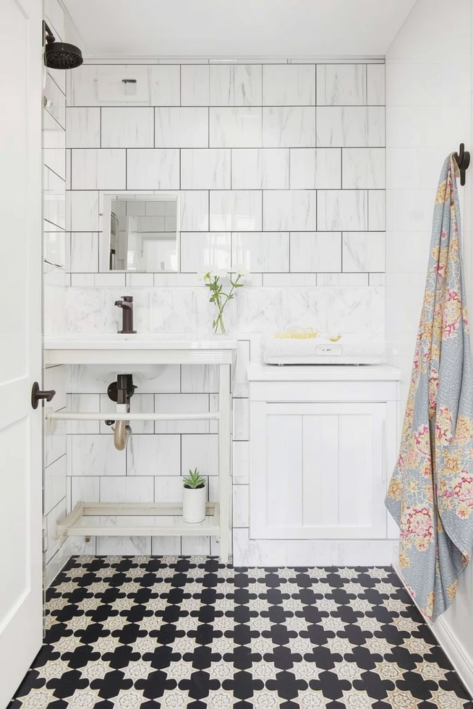 Use Peel-and-Stick Floor Tiles for Instant Transformation