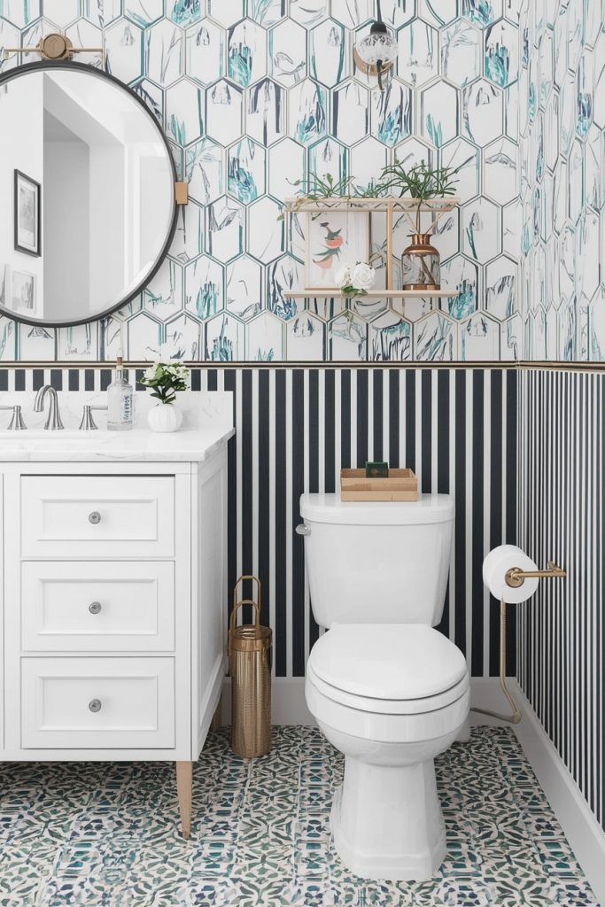 Use Peel-and-Stick Wallpaper as a Feature Wall