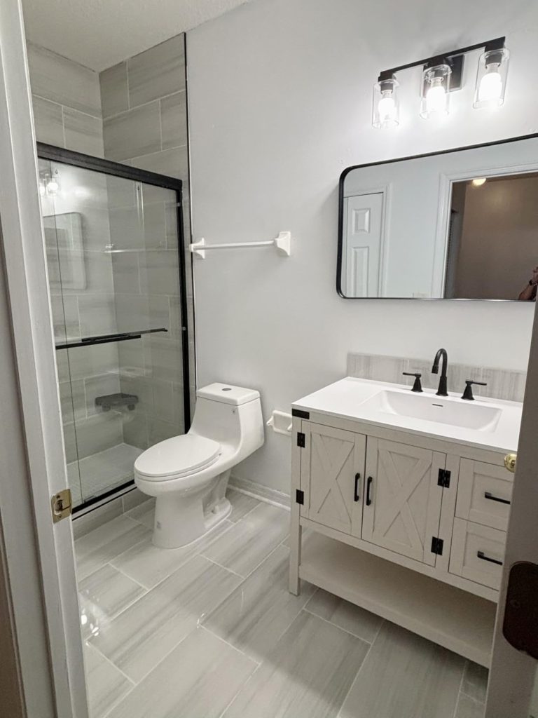 AMERLIFE 36" Farmhouse Bathroom Vanity with Sink Combo