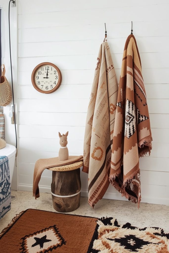 Create a Cozy Look With Western Bathroom Rugs and Textiles