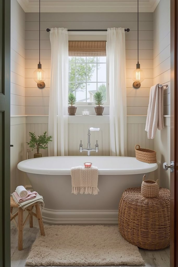 Mountain & Woodland Cabin Bathroom Ideas That Bring Nature In