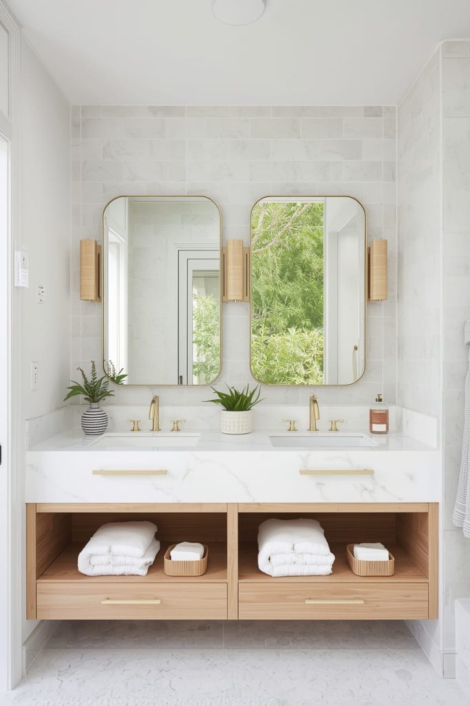Add a Freestanding Bathtub or Soaking Tub for Luxury Spa Bathroom Vibes
