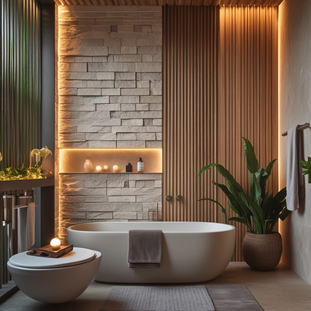 Bathroom Feature Wall Ideas That Create a Spa Feel