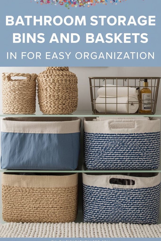 Bathroom Storage Bins and Baskets for Easy Organization