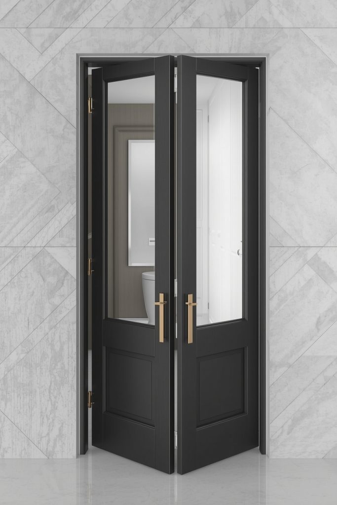 Bifold Bathroom Door for Compact Layouts