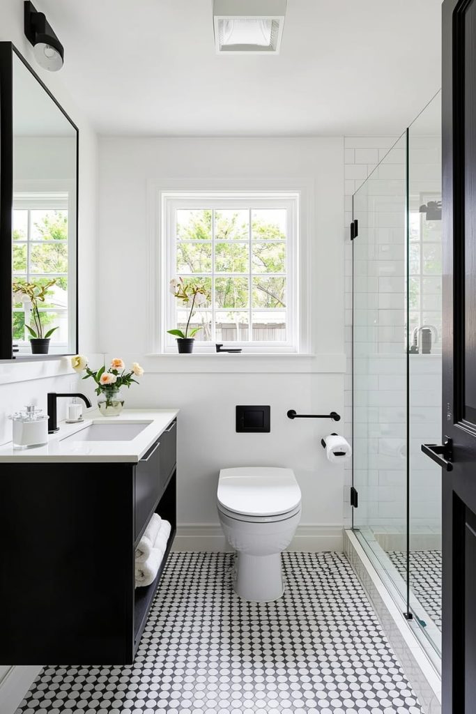Black and White Bathroom Decor
