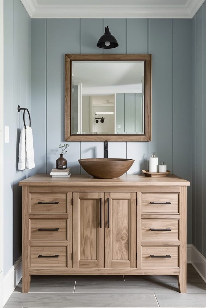 DIY Rustic Bathroom Decor on a Budget