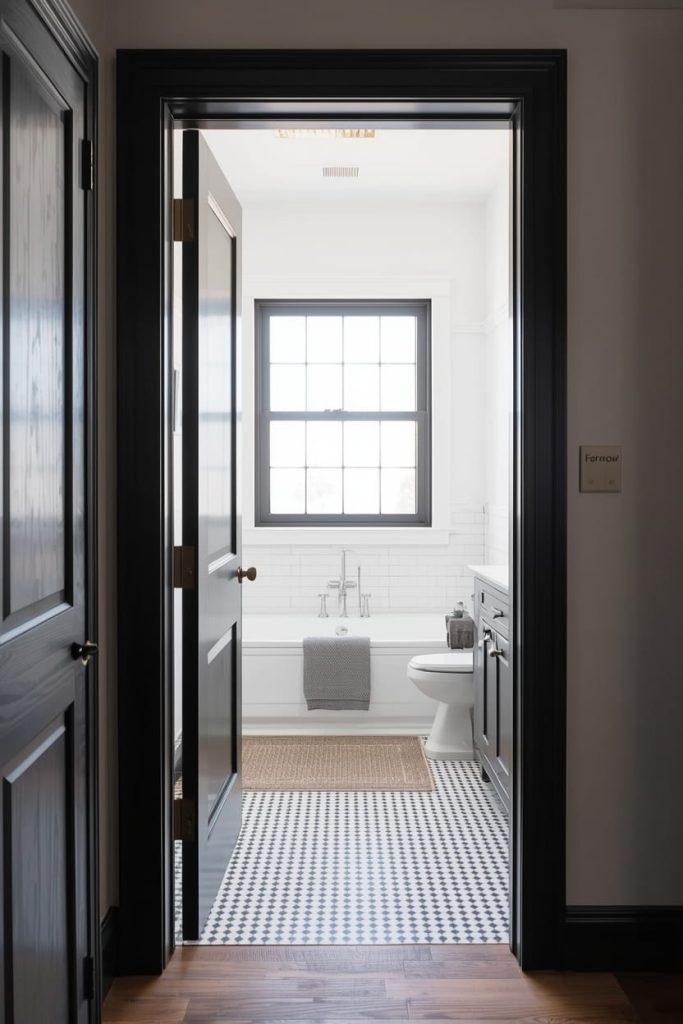 Japanese Soaking Tub in a Tiny Bathroom with Tub