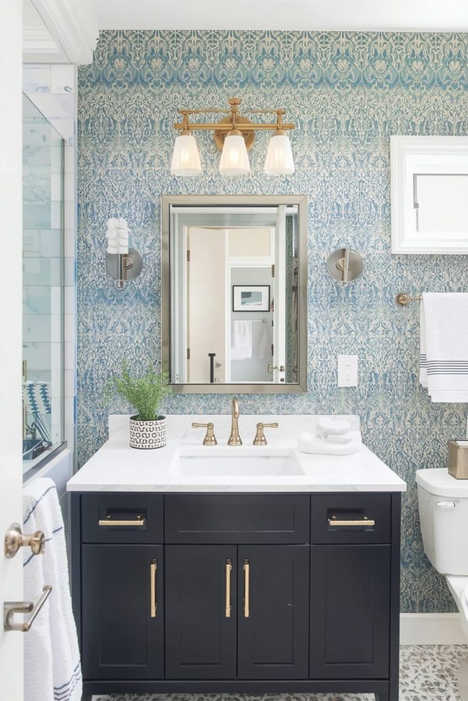 Layered Bathroom Lighting Ambient Task, and Accent Lighting