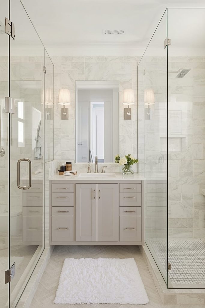 Neutral Bathroom Makeover on a Budget