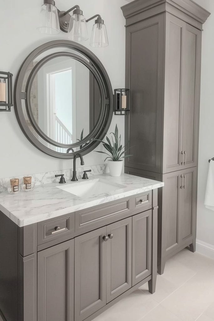 Small Gray Bathroom Ideas That Maximize Space