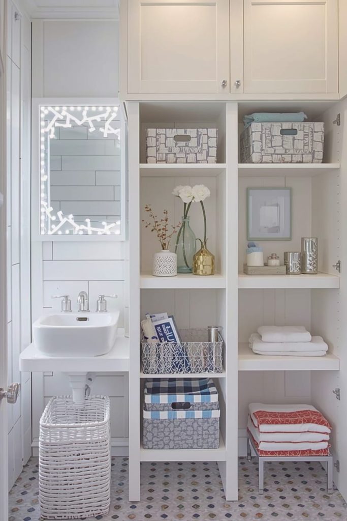 Small Half Bathroom Tile Ideas