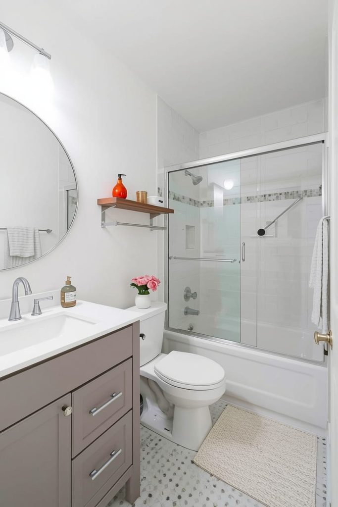 Tub-Shower Combo Layout for Small Spaces