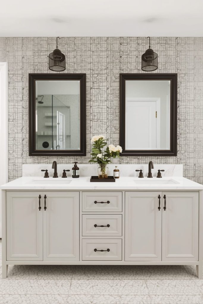 U-Shaped Bathroom Layout for Spacious Luxury