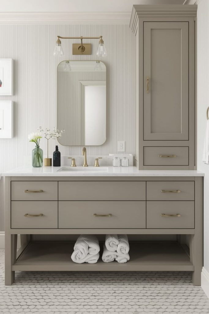 Use Rugs Strategically (Bathroom Rug Ideas Small Space)