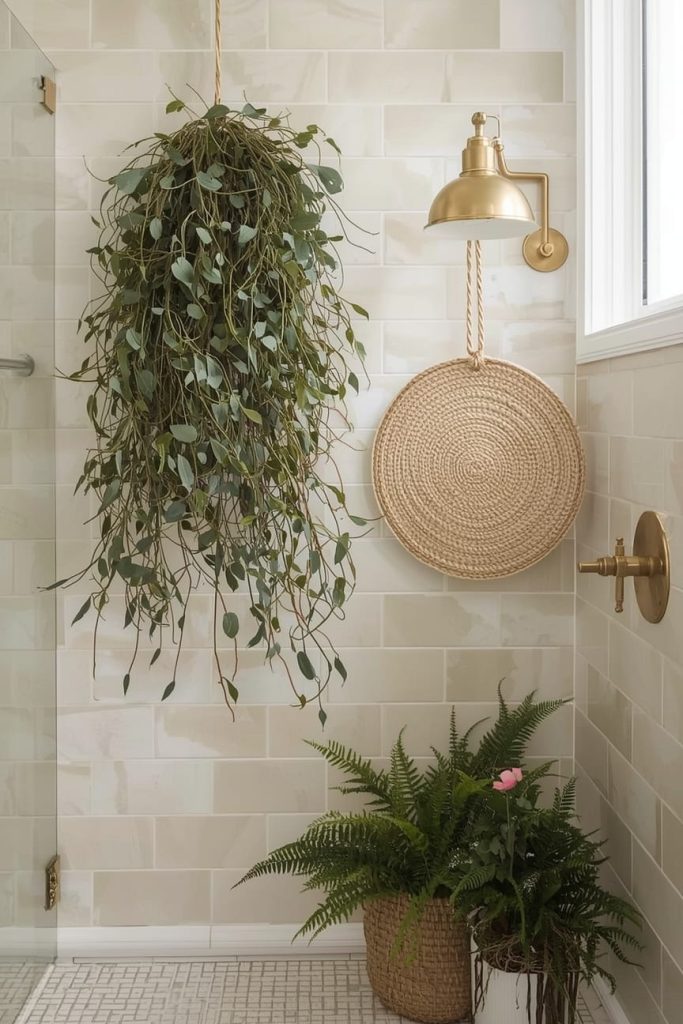 Use Wood Accent Bathroom Elements for Warmth