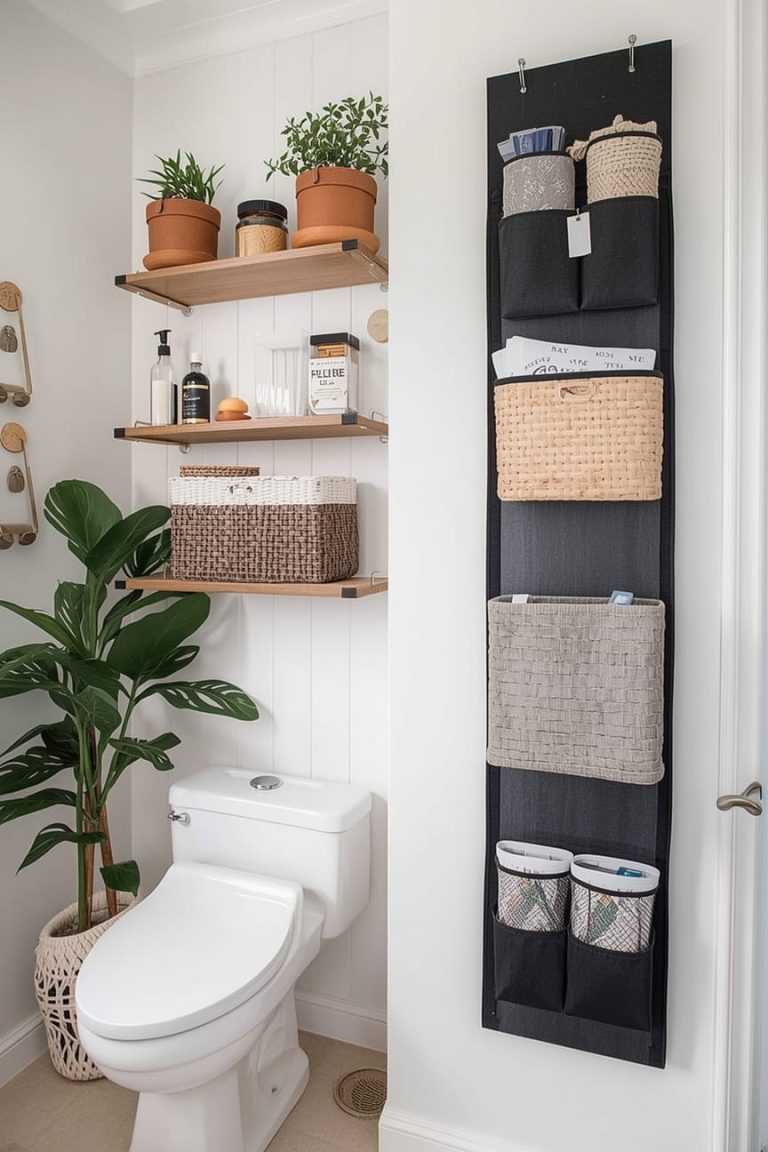 Vertical Storage Ideas for Small Bathrooms