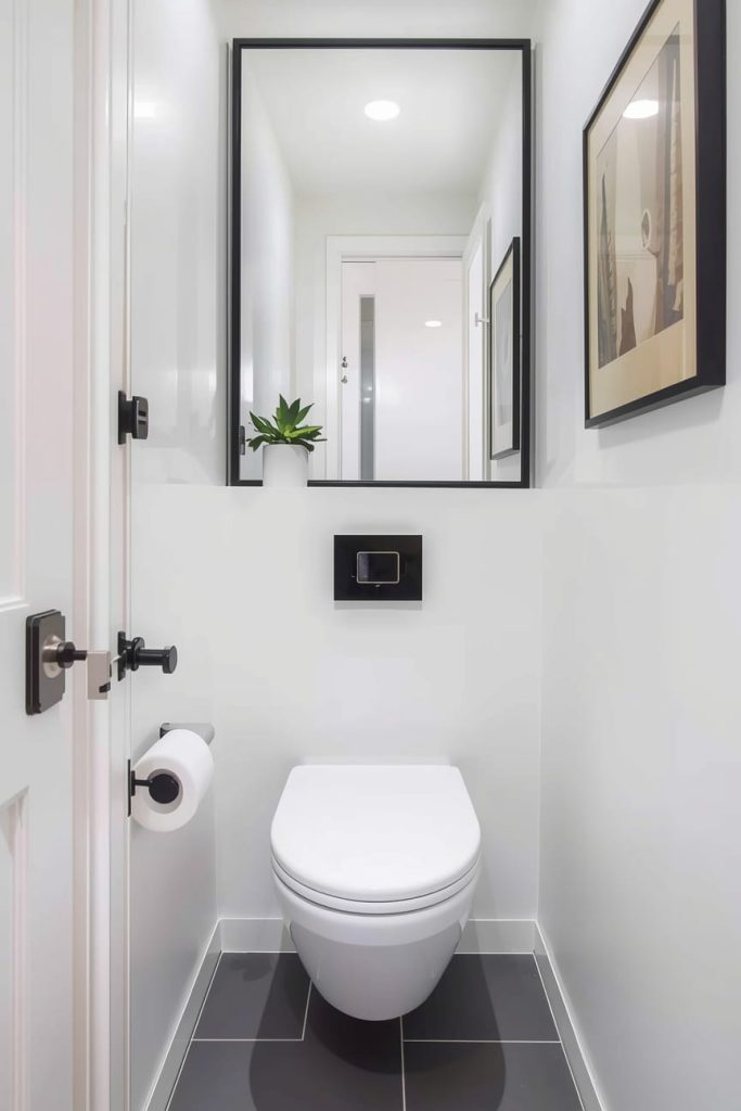 Compact Wall-Hung Toilet for Narrow Bathroom Design