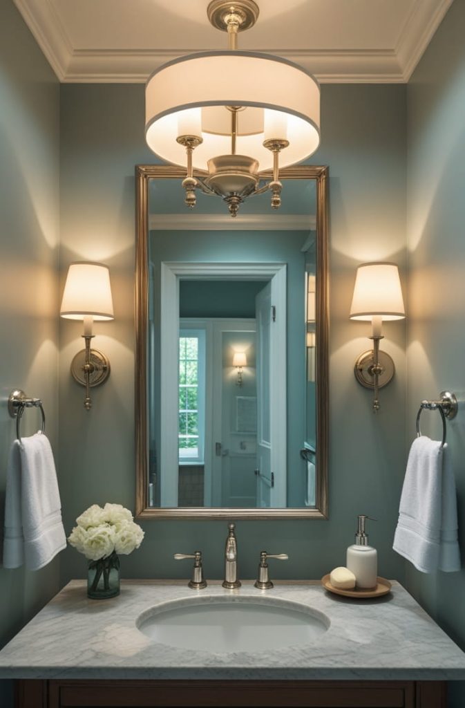  Contemporary Powder Room Decor with Artistic Touches