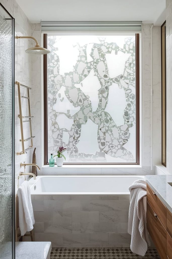 Frosted Bathroom Windows for Privacy Without Sacrificing Light
