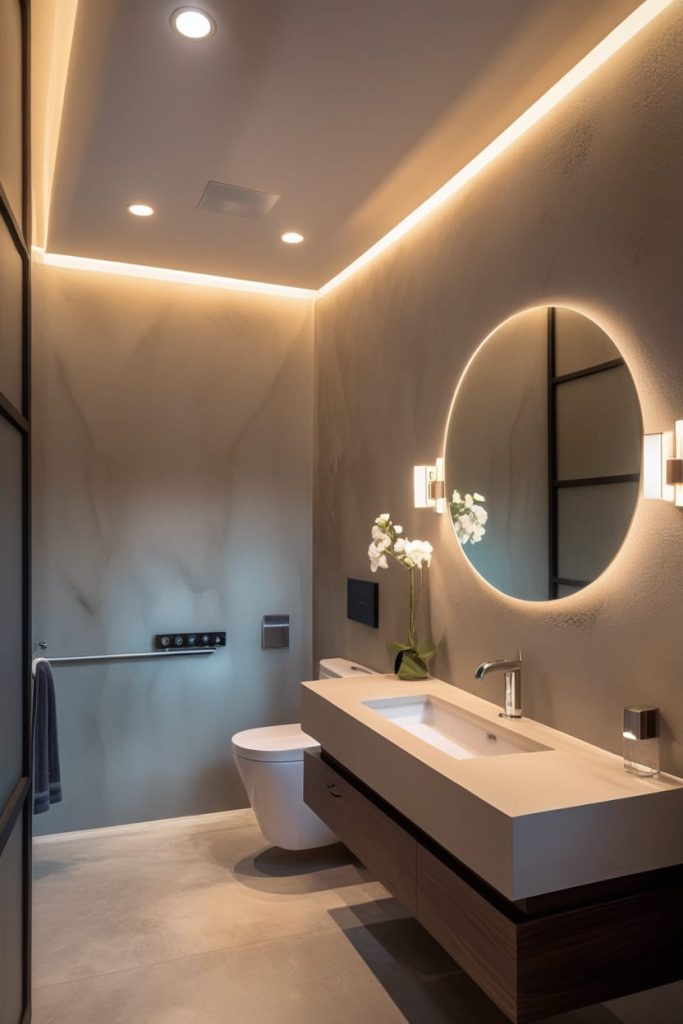 Glass Vessel Sink for Transparency